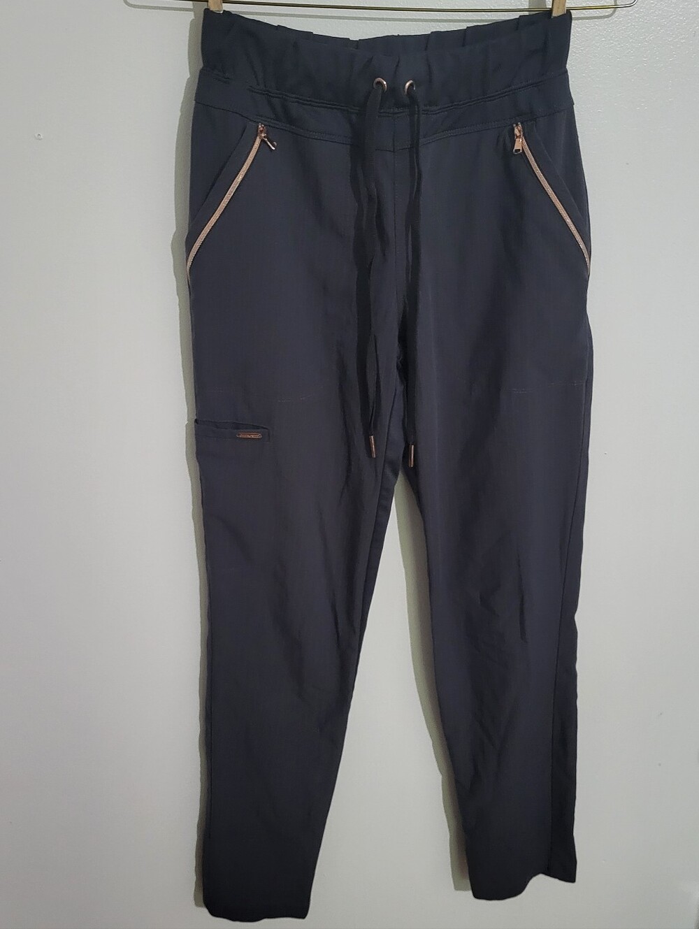 Cherokee Infinity Tapered Leg Jogger Mid Rise Pewter Scrub Pants Size XXS